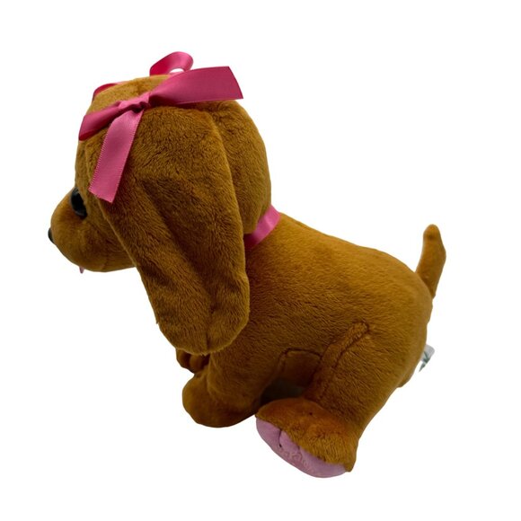 Cabbage Patch Kids Adoptimals Plush Puppy With Pink Bows Dog Bowl & Brush Talks - Picture 5 of 11